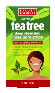 Beauty Formulas Tea Tree Deep Cleansing Nose Strips 6pcs