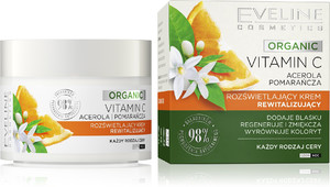 Eveline Organic Vitamin C Illuminating Revitalising Day/Night Cream 98% Natural 50ml
