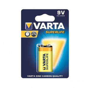 Varta Zinc Battery 9V Superlife 10pcs