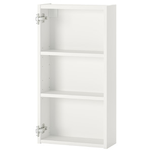 ENHET Wall cb w 2 shelves, white, 40x15x75 cm