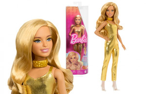 Barbie Fashionistas Doll #222, Petite With Blonde Wavy Hair HRH19 3+