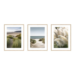Picture Set Green Grass 30 x 40 cm 3-pack