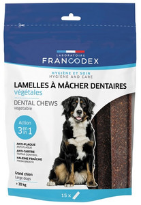 Francodex Vegetable Chews Dental for Large Dogs 15pcs 490g