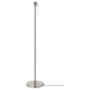 KRYSSMAST Floor lamp base, nickel-plated