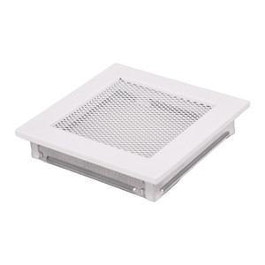 Fireplace Air Vent Grille 17 x 17 cm, white