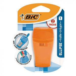 BIC Double Sharpener Ellipse 1pc, assorted colours