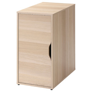 ALEX Storage unit, white stained/oak effect, 36x70 cm