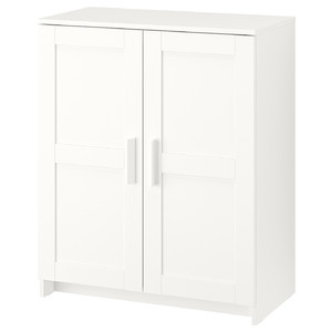 BRIMNES Cabinet with doors, white, 78x95 cm