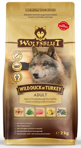 Wolfsblut Dog Wild Duck & Turkey Adult Dry Dog Food 2kg