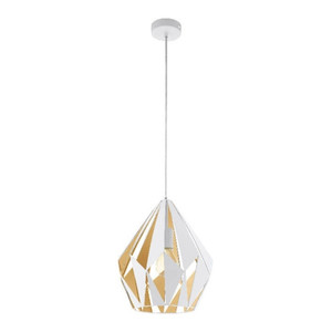 GoodHome Pendant Lamp Eradu 1-bulb E27, white