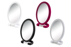 Double-sided Oval Mirror