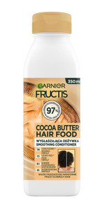 Fructis Hair Food Smoorhing Hair Conditioner Cocoa Butter Vegan 97% Natural 350ml