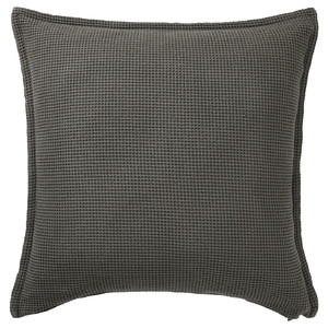 KLOTSTARR Cushion cover, anthracite, 50x50 cm