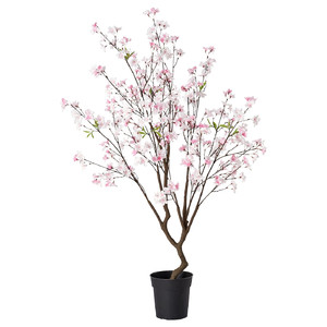 FEJKA Artificial potted plant, in/outdoor cherry-blossoms, 19 cm