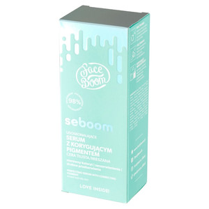 Face Boom seboom Perfecting Serum With Correcting Pigment For Mixed & Oily Skin 98% Natural Vegan 300ml