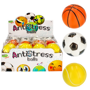 Stress Ball Sports 7cm, 1pc, random patterns, 3+