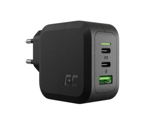 GreenCell Charger 65W EU Plug PD 3.0 QC 3.0 2xUSB-C 1xUSB-A