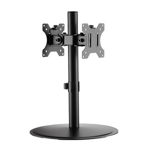LogiLink Dual Monitor Stand 17-32", Curved Screens, steel