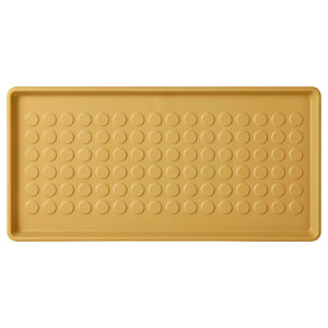 BAGGMUCK Shoe mat, in/outdoor/dark yellow, 71x35 cm