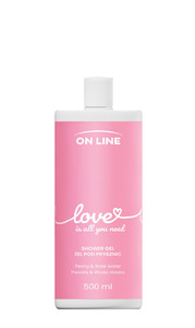 ON LINE Shower Gel Love Peony & Rose Water Vegan 500ml