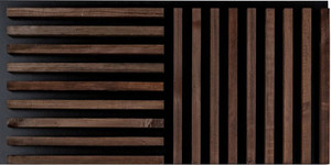 Stegu Decorative Wooden Panel Lamella Linea, dark oak, 0.58sqm