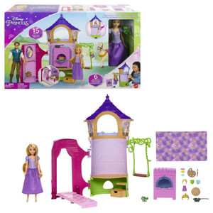 Disney Princess Rapunzel's Tower Playset With Doll HLW30 3+