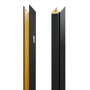 Adjustable Door Frame Jamb 100-140 mm, left, premium black