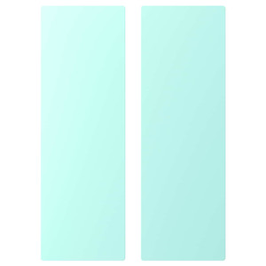 SMÅSTAD Door, pale turquoise, 30x90 cm