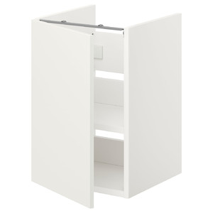 ENHET Bs cb f wb w shlf/door, white, 40x40x60 cm