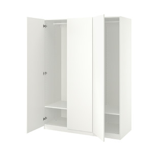 PAX / FORSAND Wardrobe, white/white, 150x60x201 cm