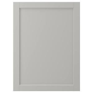 LERHYTTAN Door, light grey, 60x80 cm