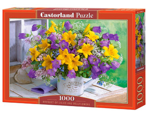 Castorland Jigsaw Puzzle Boquet of Lilies and Bellflowers 1000pcs