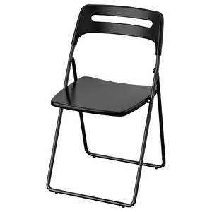 NISSE Folding chair, black