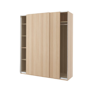 PAX / HASVIK Wardrobe, white stained oak effect/white stained oak effect, 200x66x236 cm