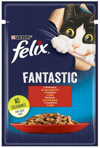 Felix Fantastic Cat Food Beef in Jelly 85g