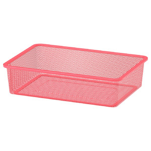 TROFAST Mesh storage box, light red, 42x30x10 cm