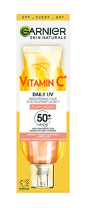 GARNIER Skin Naturals Vitamin C Daily UV Brightening Fluid Sheer Glow, SPF50+ Cruelty Free 40ml