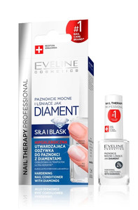 Eveline Nail Therapy Diamond Hardening Nail Conditioner with Diamonds 12ml