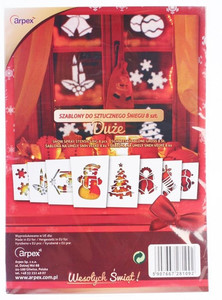 Christmas Window Decoration Templates 8pcs