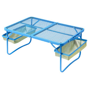 STRANDÖN Folding table, blue, 74x43 cm