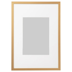 LOMVIKEN Frame, gold-colour, 21x30 cm