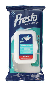 Harper Presto Bathroom Cleaning Wipes 55pcs