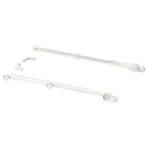KOMPLEMENT Pull-out rail for baskets, white, 58 cm, 2 pack