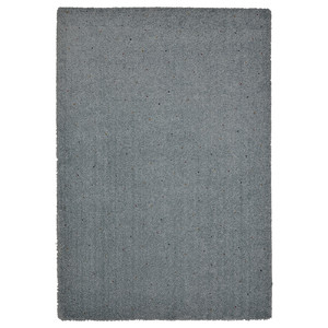 SPENTRUP Rug, high pile, light grey-turquoise/dotted, 160x230 cm