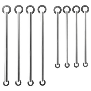 FRÖJDA Drink stirrer, set of 8, stainless steel