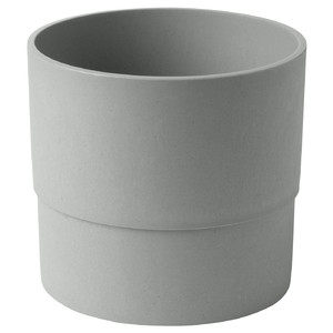 NYPON Plant pot, indoor/outdoor, grey, 15 cm