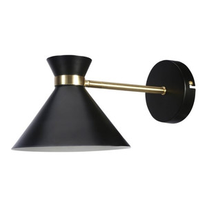 GoodHome Wall Lamp Apennin E27, black