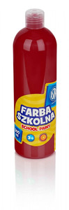 Astra School Paint Bottle 500ml, dark red