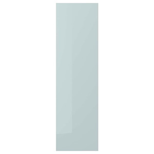 KALLARP Door, high-gloss light grey-blue, 40x140 cm