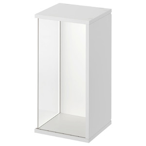 BRÄNNBOLL Wall-mounted display cabinet, white, 50x25x25 cm